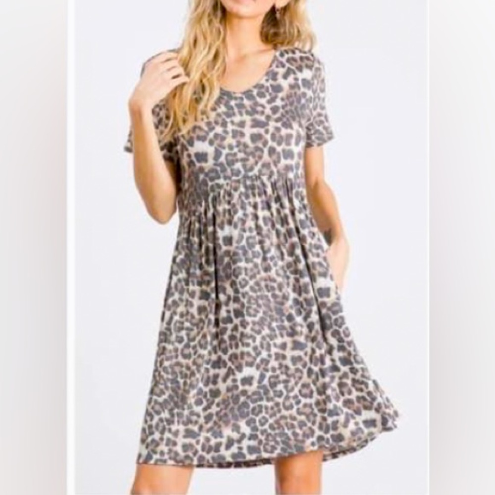Animal print dress